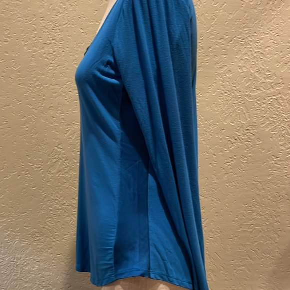 White House Black Market long sleeve tee jewel blue XS - Picture 2 of 4